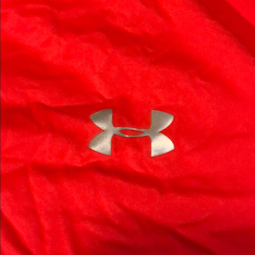 Under Armour Orange Coolswitch Running Shirt - Picture 5 of 8